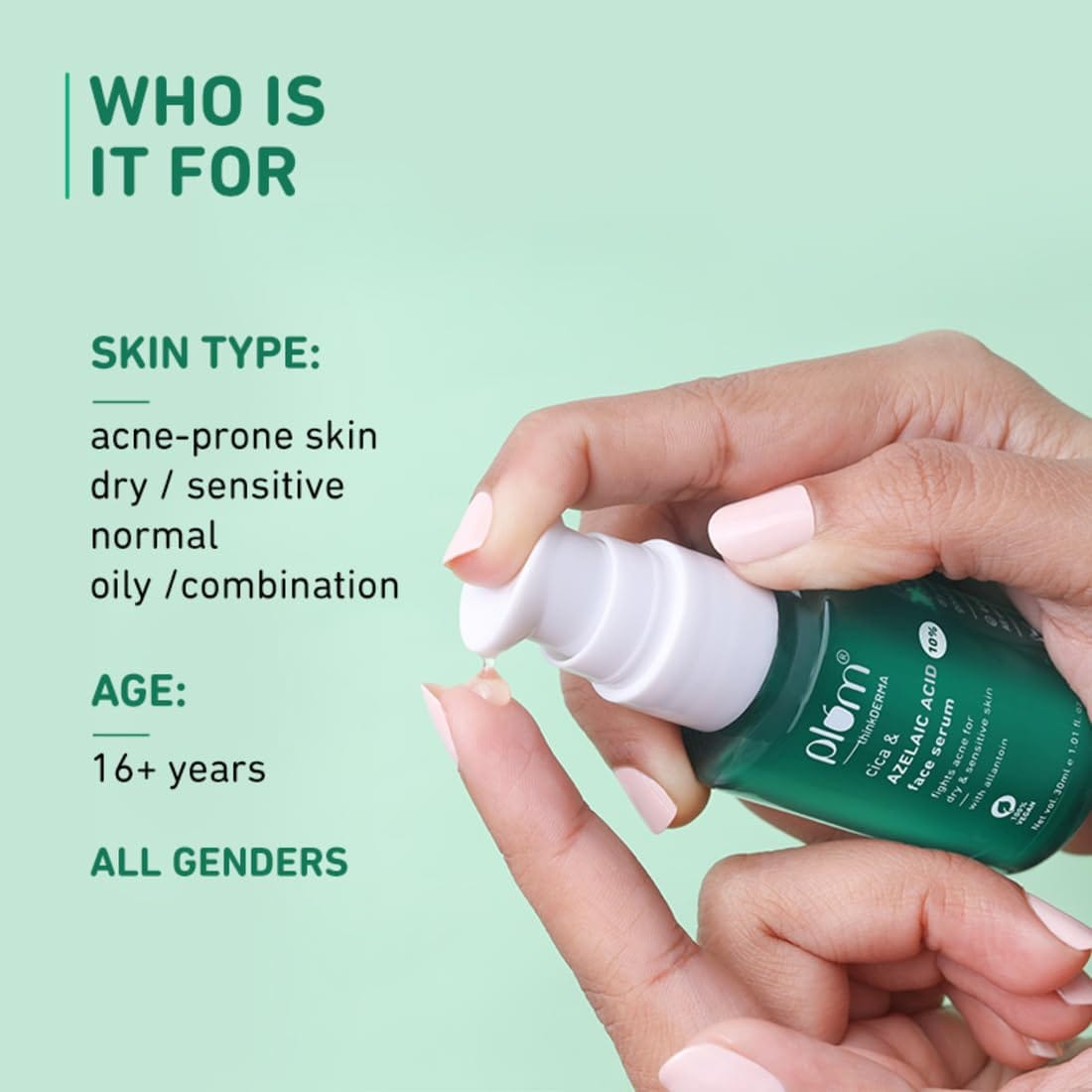 Plum - 10% Azelaic Acid & Cica Face Serum | Fights Acne (30mL)