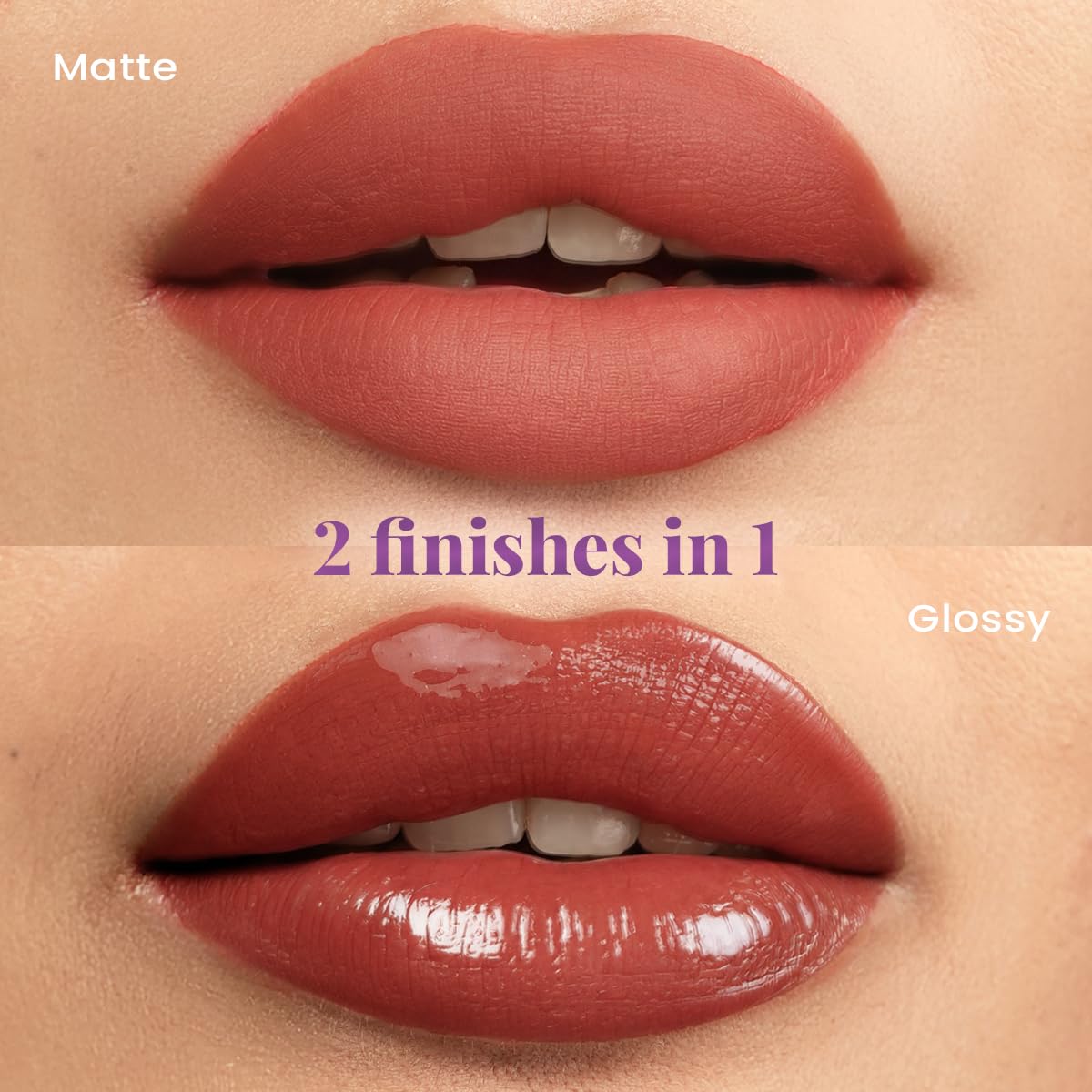 Staze Gloss Lock 2-in-1 Liquid Lipstick Matte Lipstick + High-Shine Transferproof Gloss 12H Long-lasting Intense Pigment Lightweight & Waterproof 02 I'm Pretty 7g