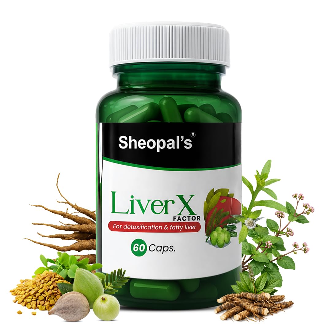 Sheopal's Liver X – Ayurvedic Liver Detox Supplement with Kutki – Supports Liver Health & Fatty Liver Management – 60 Vegetarian Capsules 60 count (Pack of 1)