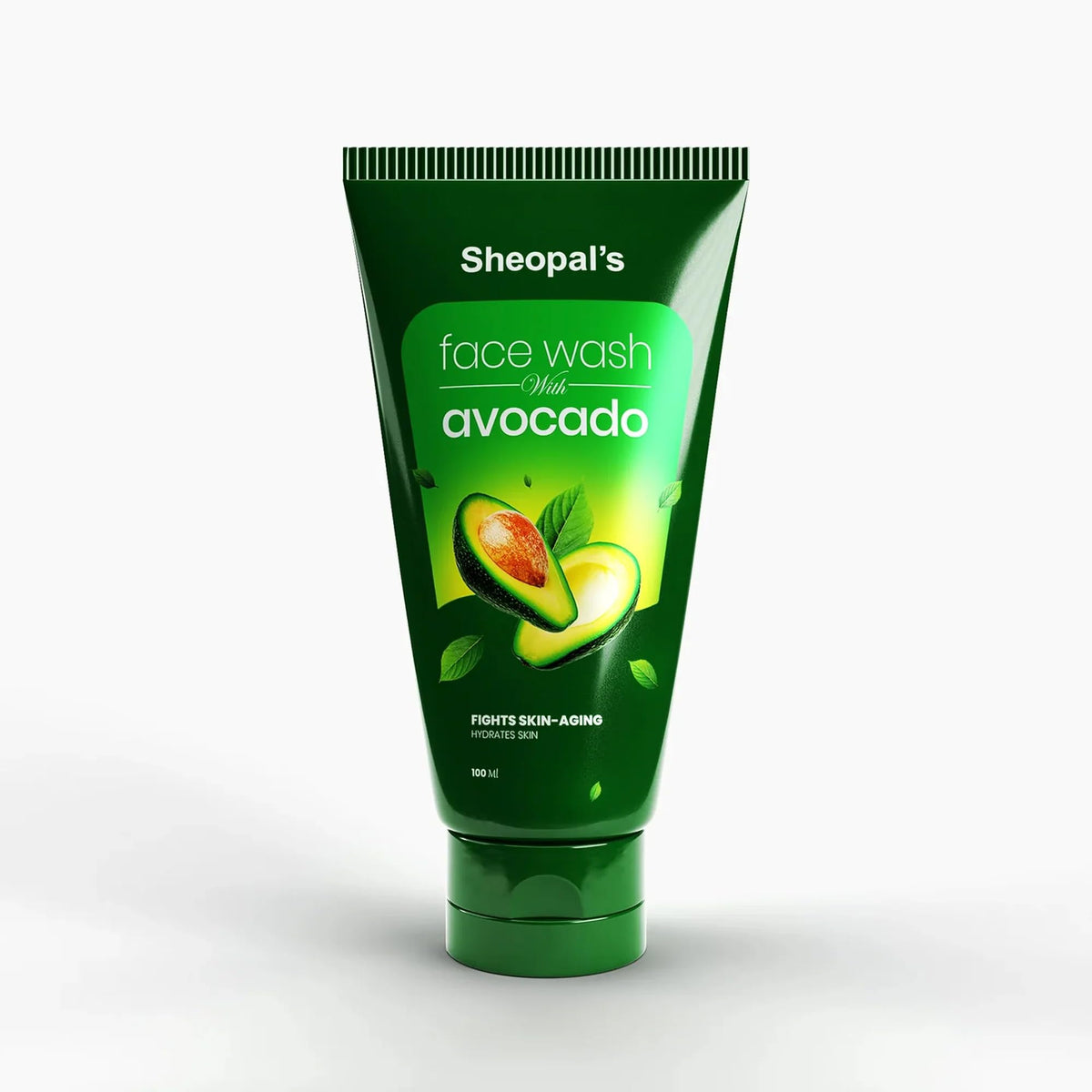 Sheopals Natural Face Wash | Brightening, Acne-Fighting & Deep Cleansing | Paraben-Free, Sulfate-Free, For All Skin Types – 100ml (Avocado facewash)