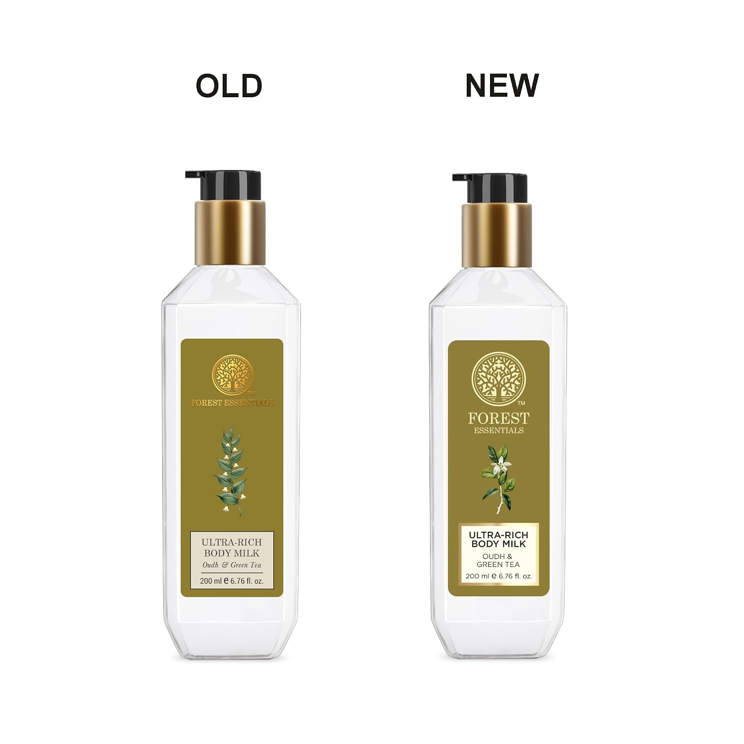 Forest Essentials Ultra-Rich Body Milk Oudh & Green Tea | Ayurvedic Nourishing Body Lotion to Replenish Skin Moisture and Leave it Smooth & Scented