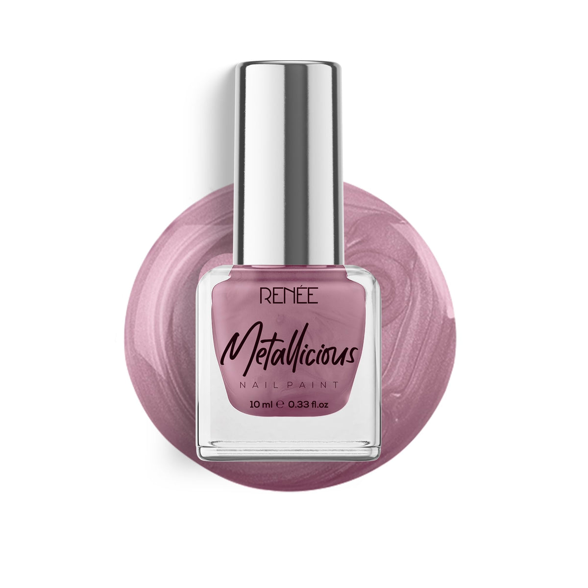RENEE Metallicious Nail Paint Orchid Spell, Quick Drying, Metallic Finish, Long Lasting, Chip Resisting Formula with High Shine & Full Coverage, Acetone & Parab