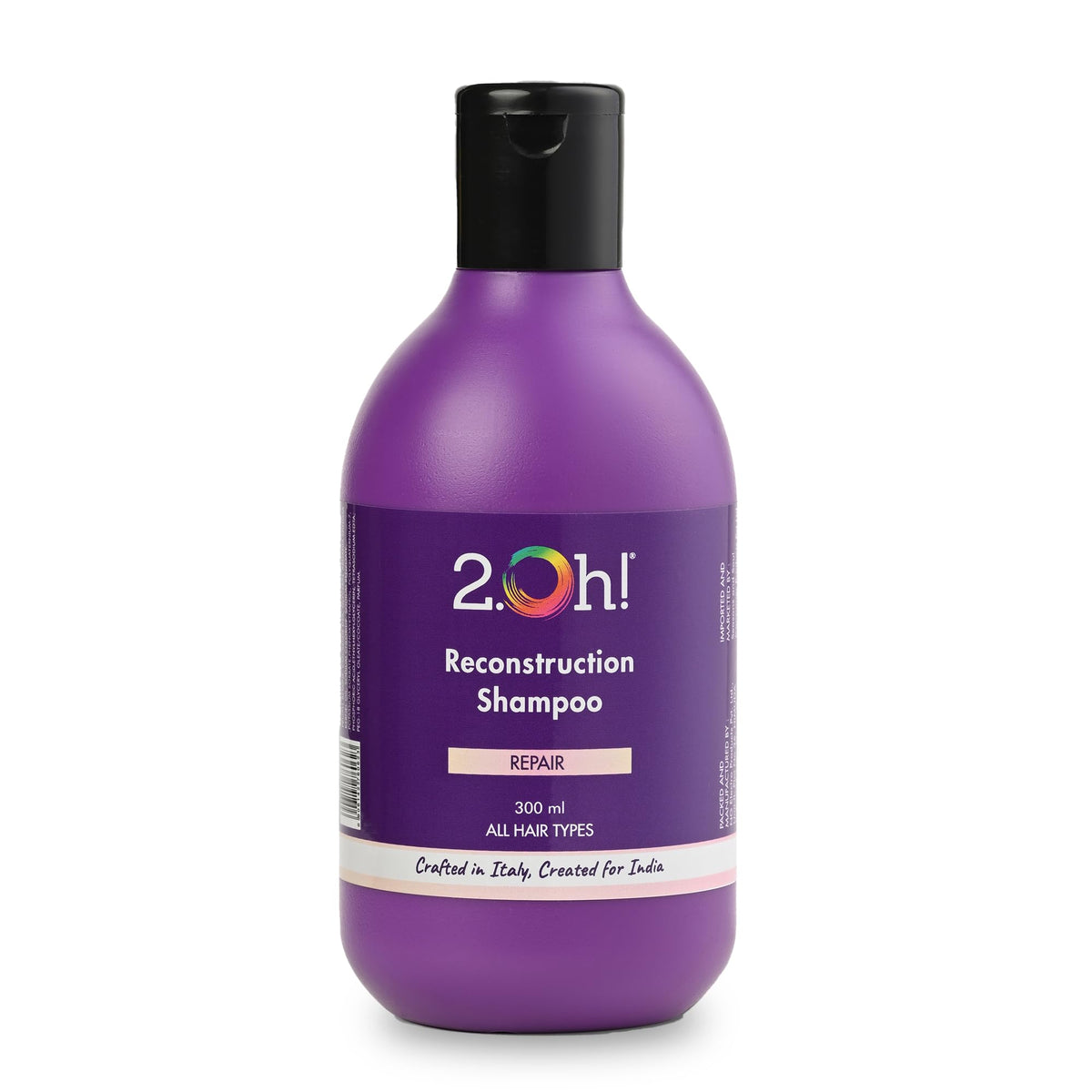 2.Oh! Italian Reconstruction Shampoo for Frizzy and Dry Hair | Oily Scalp Tri-Surfactant Formula | Repairs Dull Damaged Hair | Prevents Frizz and Breakage | For