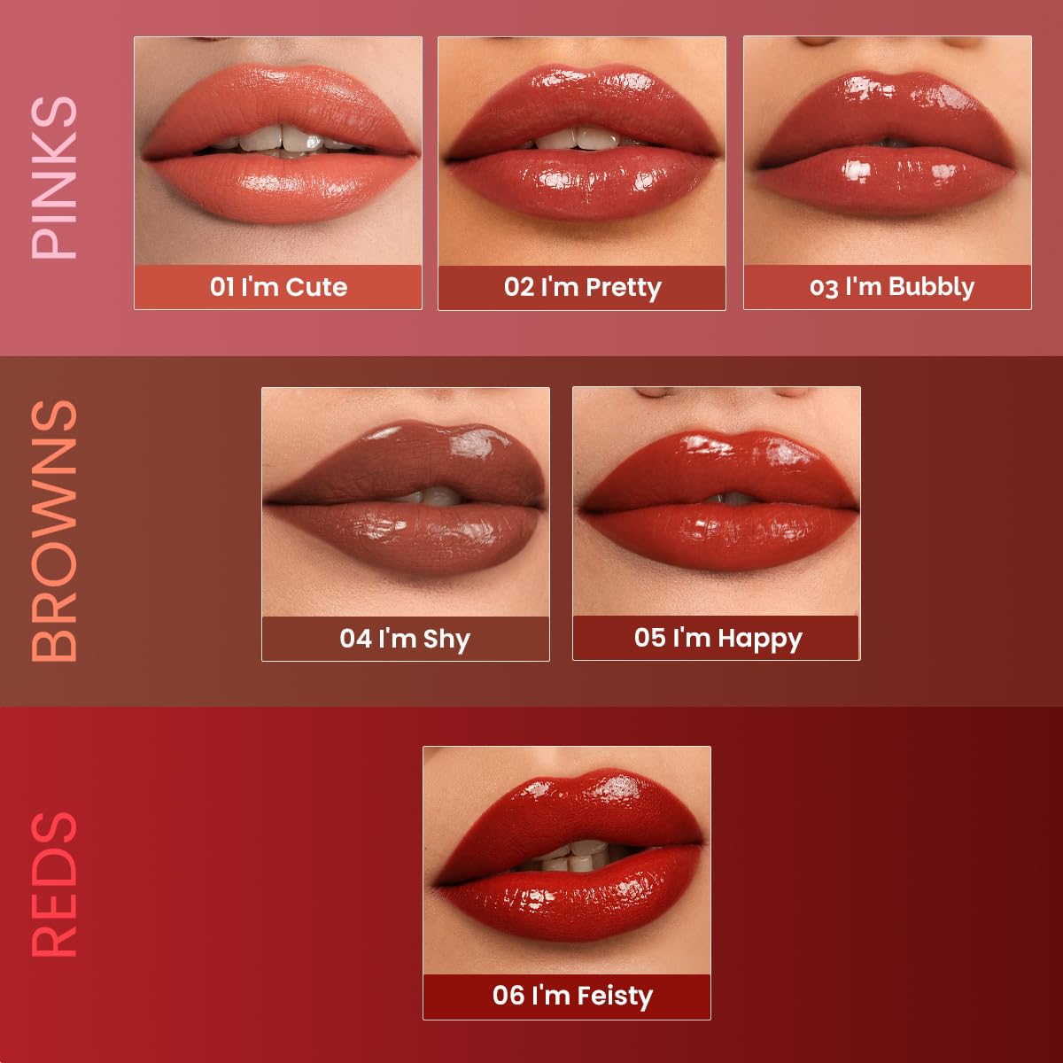 Staze Gloss Lock 2-in-1 Liquid Lipstick Matte Lipstick + High-Shine Transferproof Gloss 12H Long-lasting Intense Pigment Lightweight & Waterproof 01 I'm Cute 7g