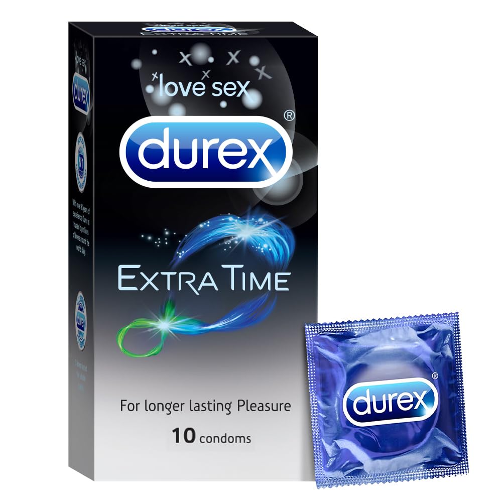 Durex Condoms, Extra Time - 10 Count 1 count (Pack of 1)