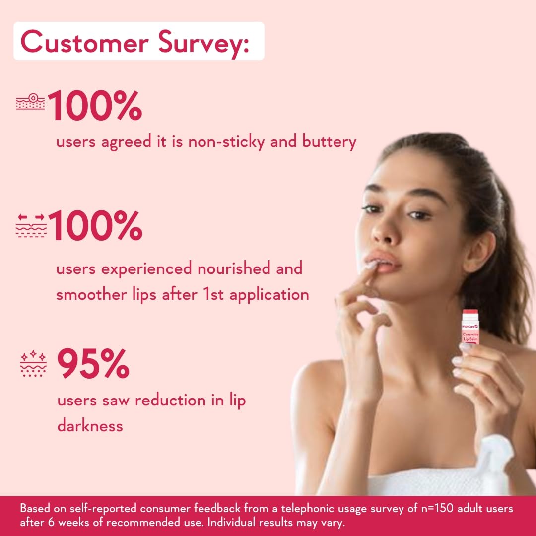 WishCare Tinted Lip Balm SPF 50 PA+++ | Brightening Lip Balm for Dark Lips | In-Vivo Tested | Kojic Acid & Niacinamide | For Women | 5g