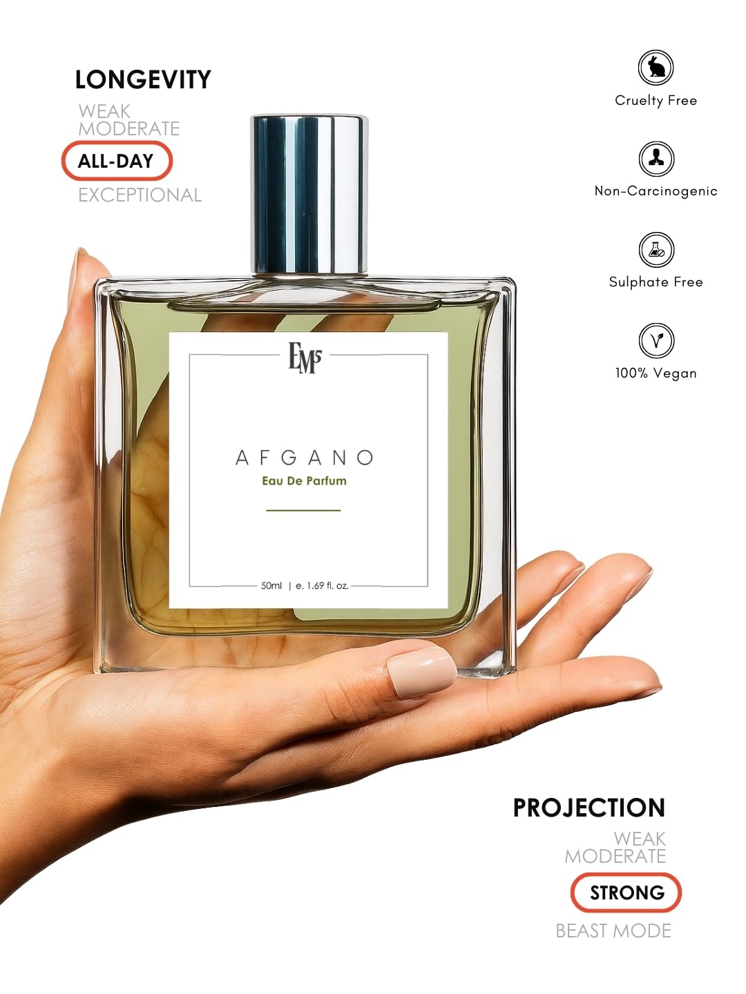 EM5 Afgano Perfume for Men | Earthy Smoky Incense & Oud Fragrance | Rich Long Lasting EDP Eau de Parfum | Evening & Winter Signature Scent | Premium Gift for Hi