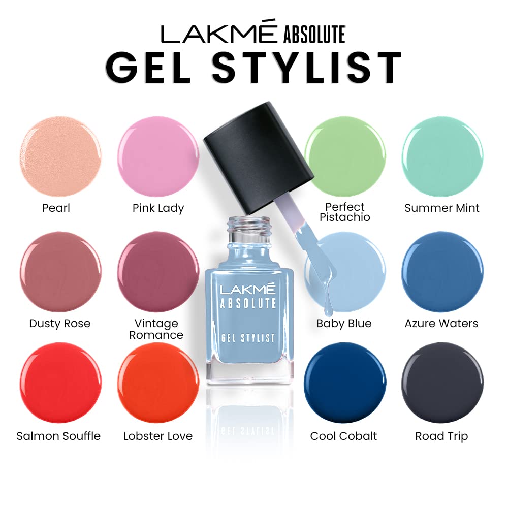Lakme Absolute Gel Stylist Vintage Romance 12ml Purple 12 ml (Pack of 1)