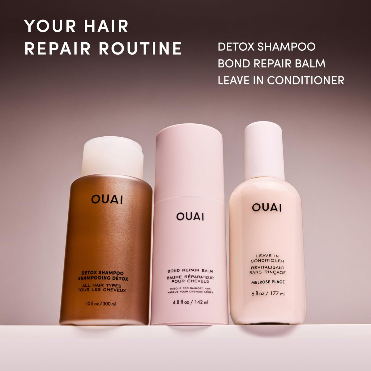 OUAI Detox Shampoo - Clarifying Shampoo for Build Up (10 Fl Oz) Full Size 10 Fl Oz (Pack of 1)