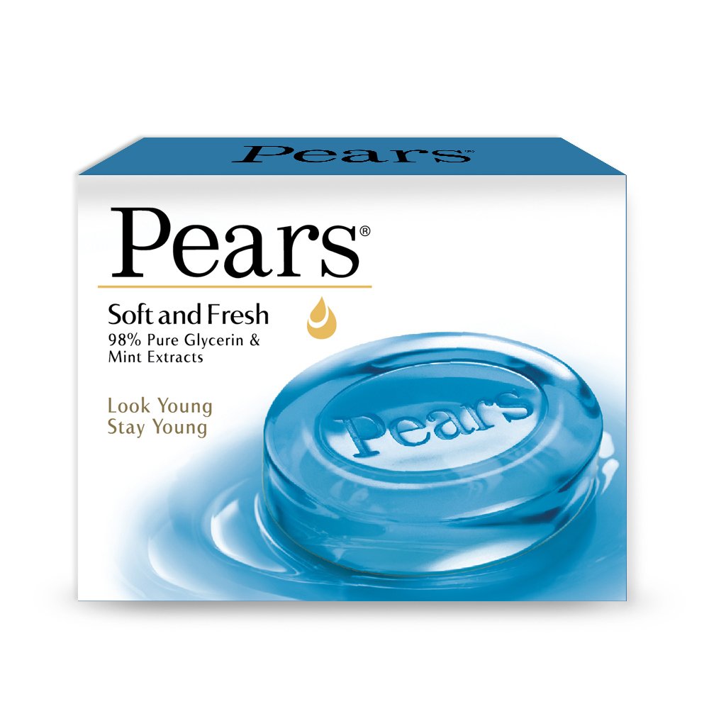 Pears Soft and Fresh Soap Bar, 125g (Buy 4 Get 1 Free)