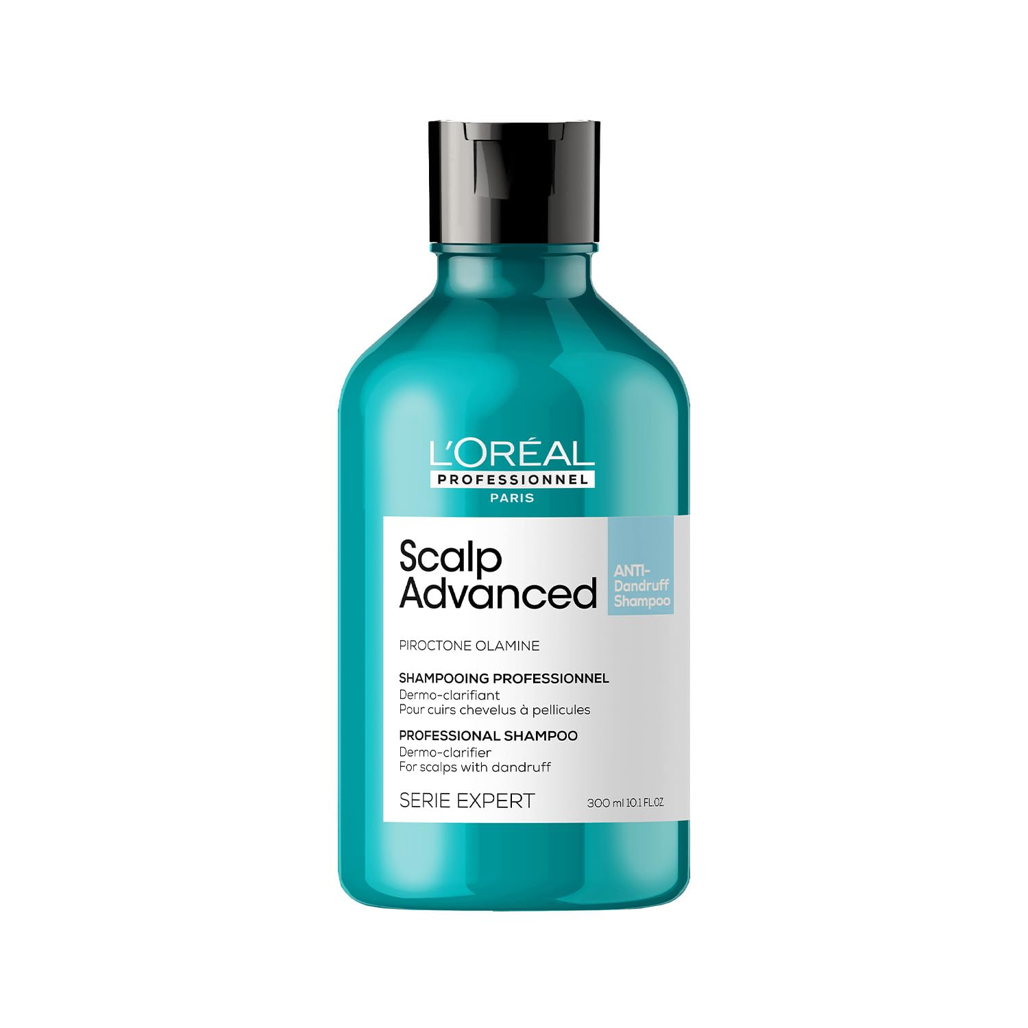 L'Oréal Professionnel Paris Scalp Advanced Anti-Dandruff Shampoo | Removes Dandruff & Gently Clarifies the Scalp | Dermo - Clarifier with Piroctone Olamine | For Men & Women, 300 ml