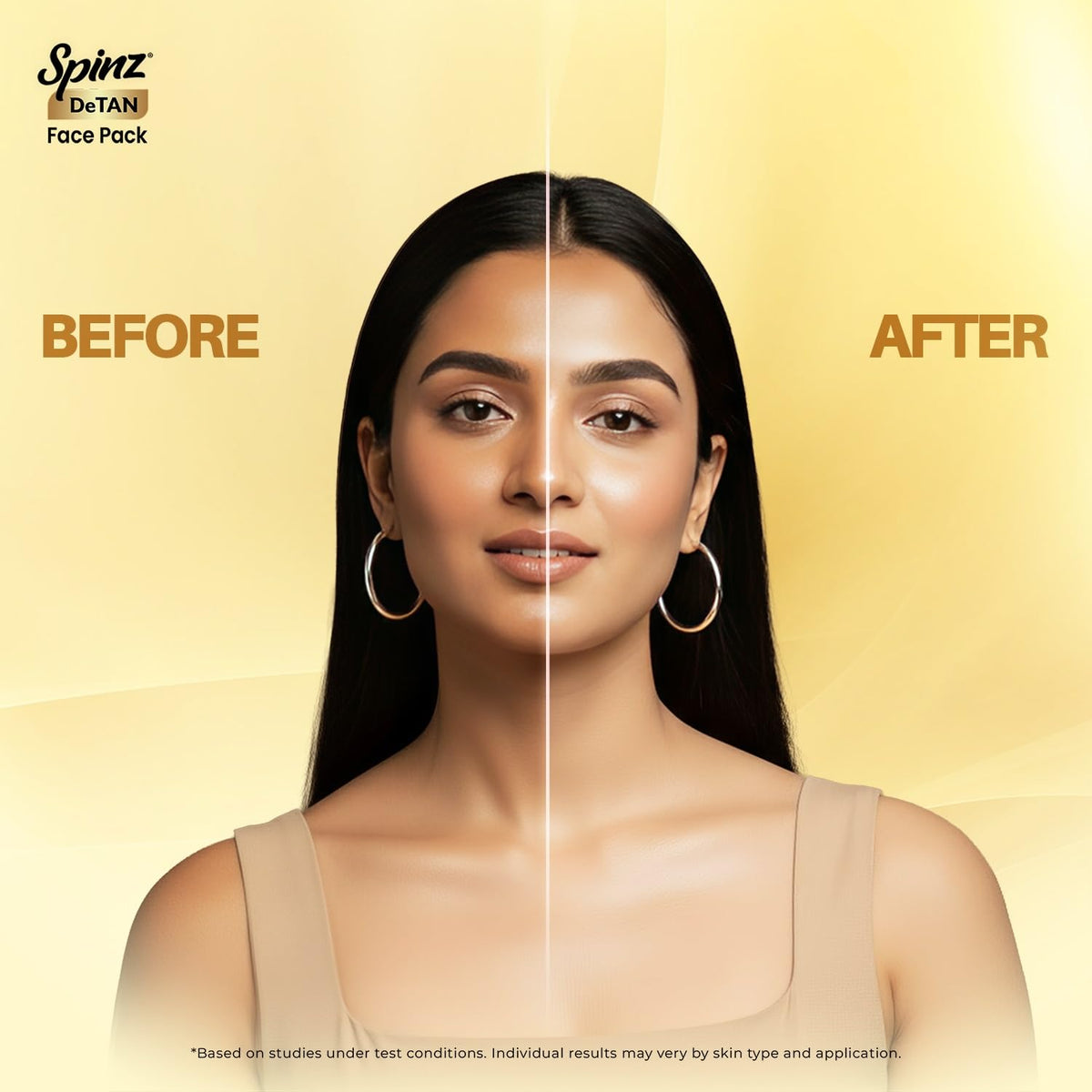 Spinz DeTan Face Pack|Besan Honey & Kojic Acid|100g