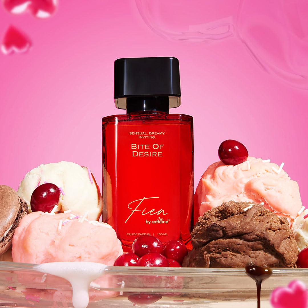 FIEN by mCaffeine Bite of Desire Perfume for Women | Floral Gourmand Scent | 12 Hrs Long Lasting Eau De Parfum with Lavender, Vanilla, Cocoa Premium & Luxurious