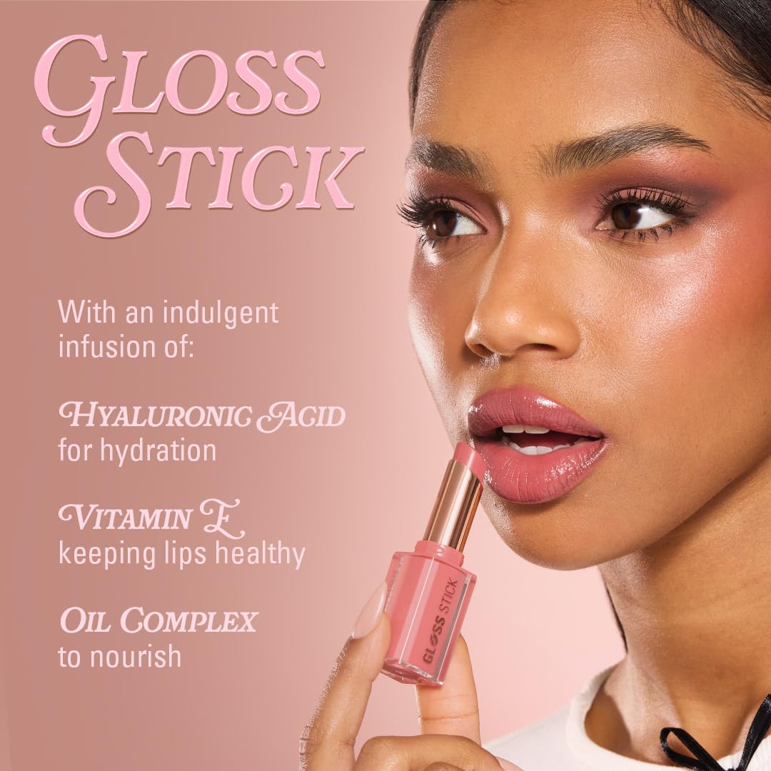 Revolution Pout Lip Gloss Stick – Creme Brulee Mauve | Juicy Tint with Glossy Balm Finish | Moisturizing, Lightweight & Non-Sticky | Vegan & Cruelty-Free | 3g