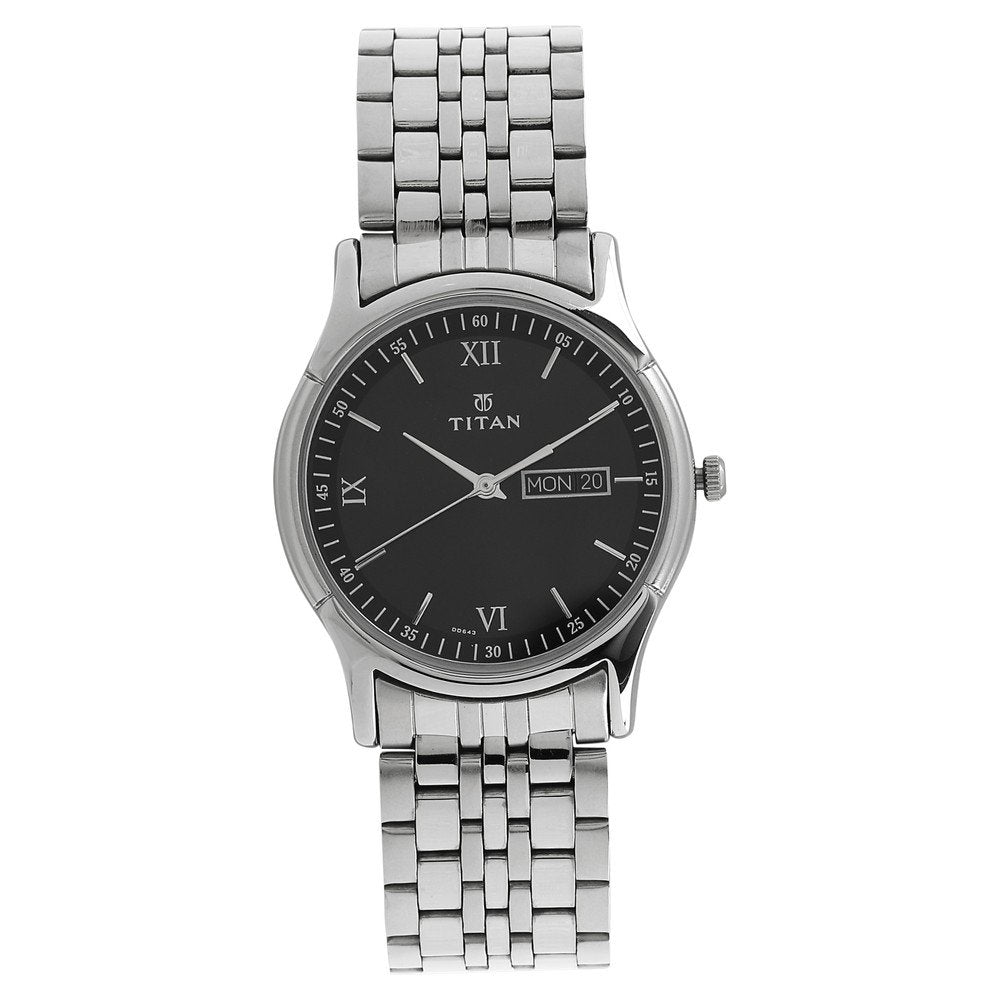 Titan Karishma Analog Black Dial Men's Watch-NL1636SM01