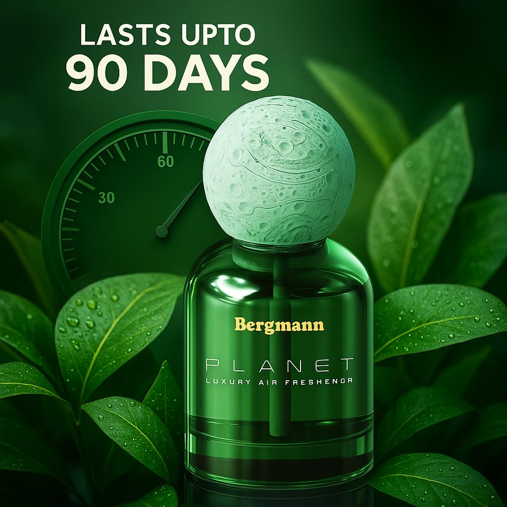 Bergmann Planet Luxury Car Perfume, Car Air Freshener, For Car & Home, Alcohol-free, Long-Lasting upto 90 days, COLOGNE, 110ml