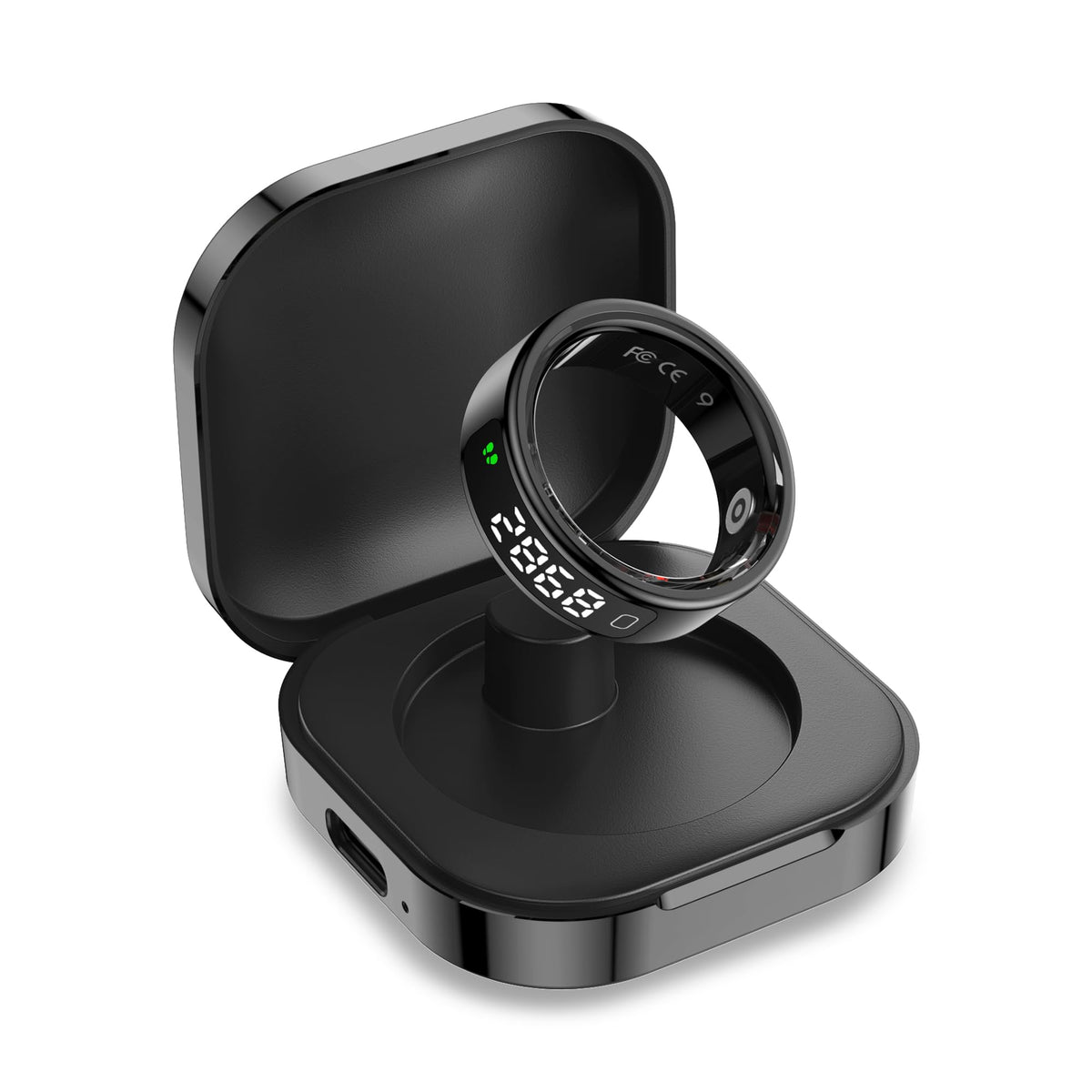 Pebble Halo 2 Next-Gen Smart Ring with Digital Display, Gesture Control, 24x7 Sleep & SpO2 Monitoring, HRV Tracker, Stainless Steel Body,Step & Calorie Tracker