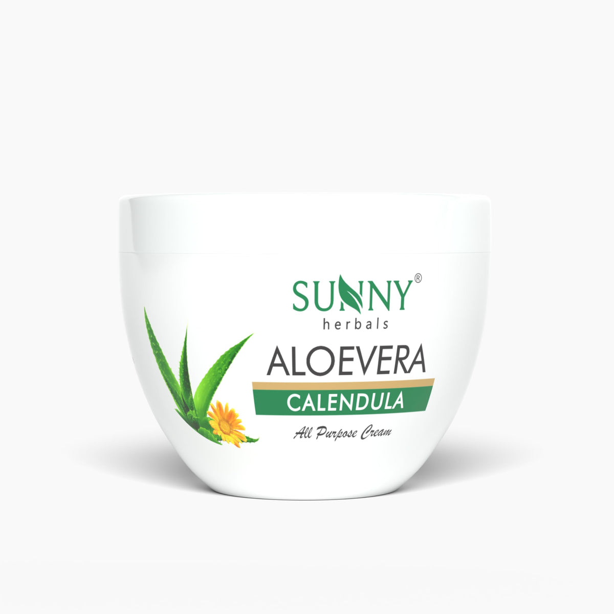Sunny Herbals Aloevera Calendula Cream | Helps with Dry Skin | Reduces Hyperpigmentation | Fades Melasma | Soothes Skin Issues | Deeply Hydrates | With Aloe Ver