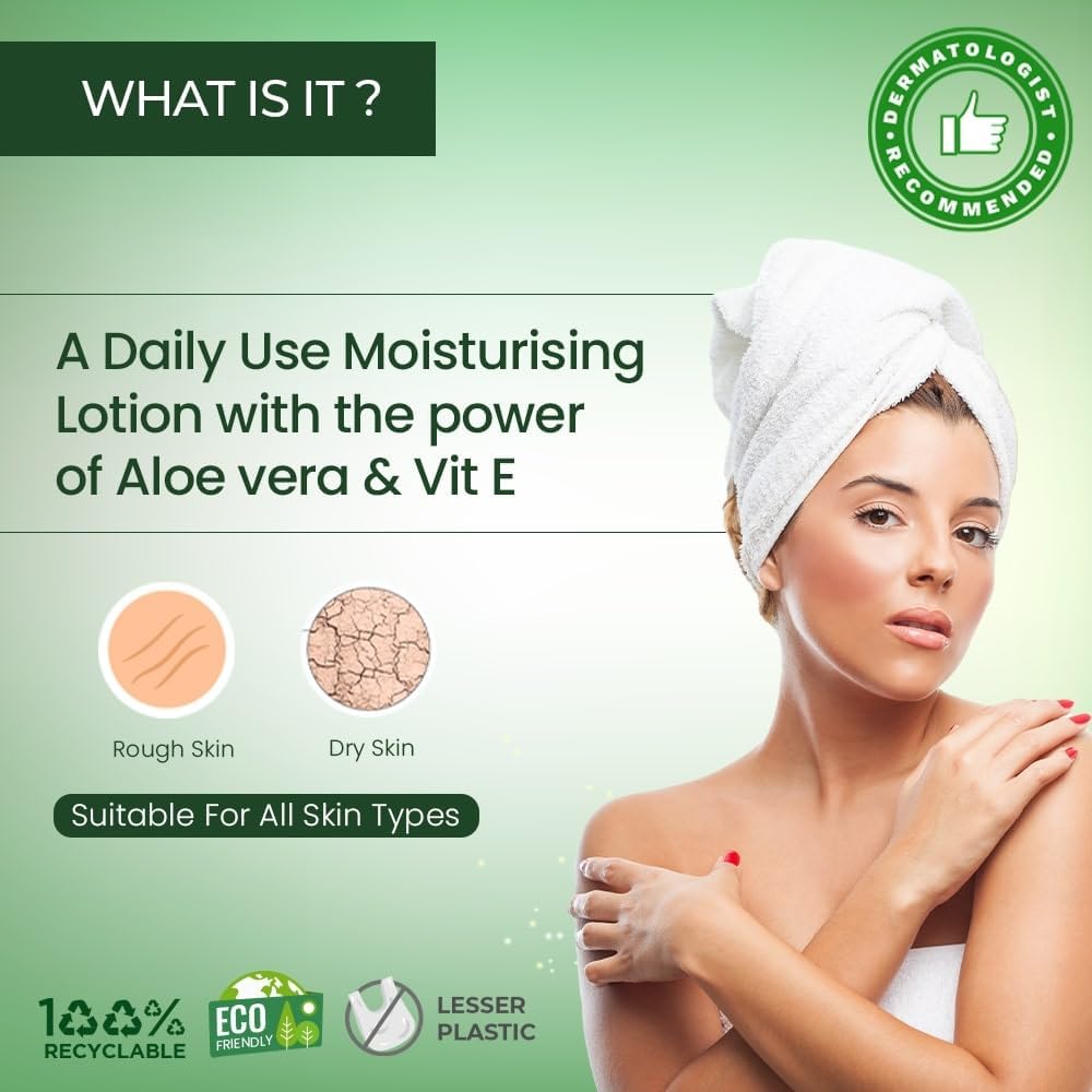 NMF-E Body Lotion for Dry Skin | With Natural Moisturising Factors (NMF), Aloe Vera & Vitamin E | Quick-Absorbing, Non-Greasy Body Moisturiser | For Women & Men