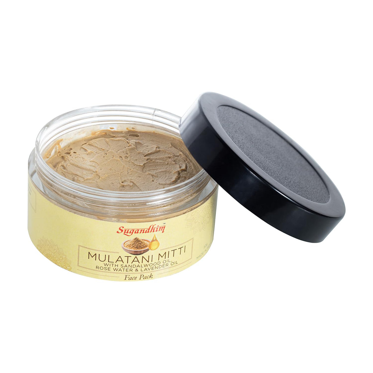 Sugandhim Multani Mitti 100% Natural Blend, Instant Glow, Refreshing, Scrubber, Nourishment, Antiseptic, Antidepressant & Anti-Anxiety Properties, Made In India