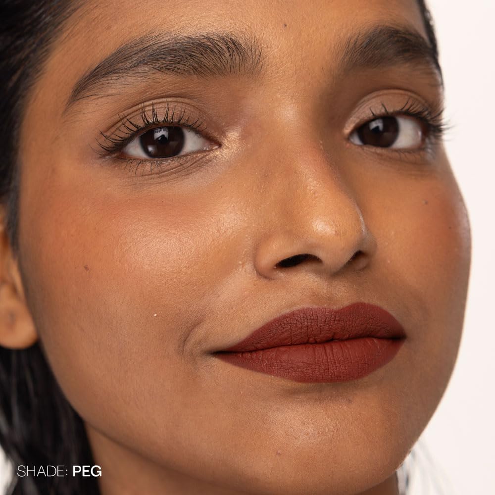 Fae Beauty Lip Whip 12H Matte Liquid Lipstick | Long Wear | Non Drying | Soft Mousse Smudgeproof Formula | Vegan | Enriched with Vitamin E and Cherry Coffee - Peg