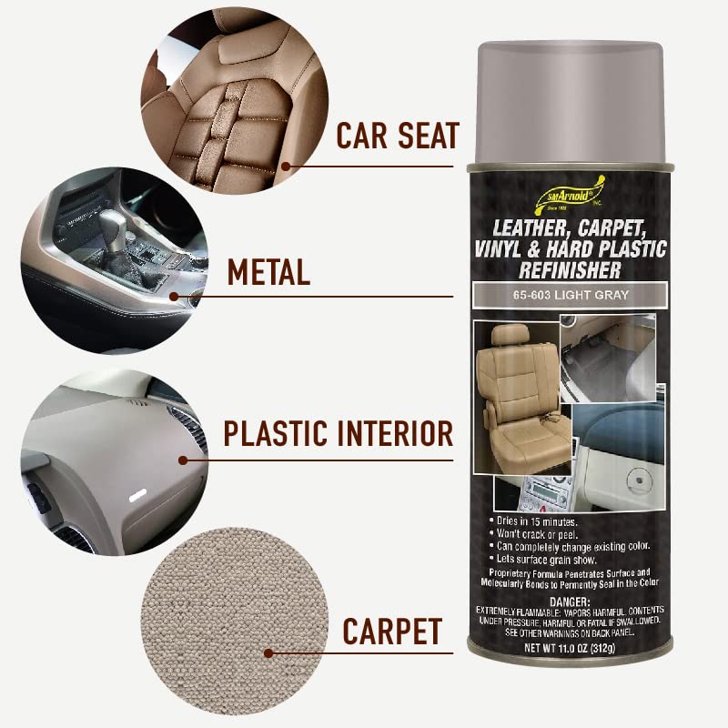 S. M. Arnold Light Gray Leather, Carpet, Vinyl & Hard Plastic Refinisher [65-603], 11. Fluid_Ounces