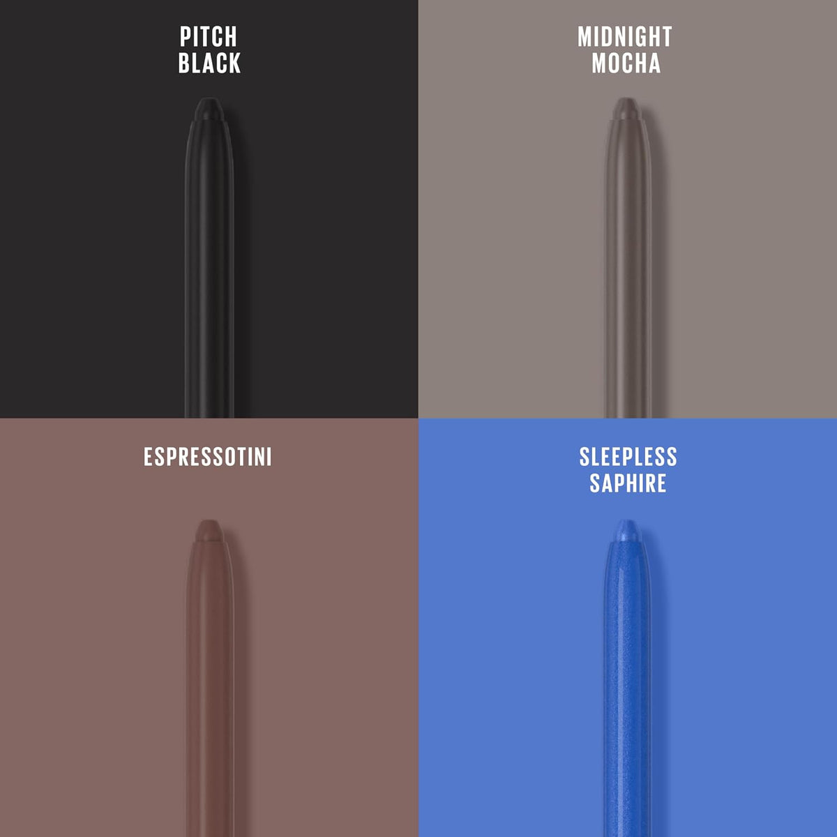 Maybelline Tattoo Studio Automatic Gel Pencil Waterproof Eyeliner, Blendable, Smudge Resistant, Matte Eyeliner For Up To 36HR Wear, Pitch Black (Smokey Black),