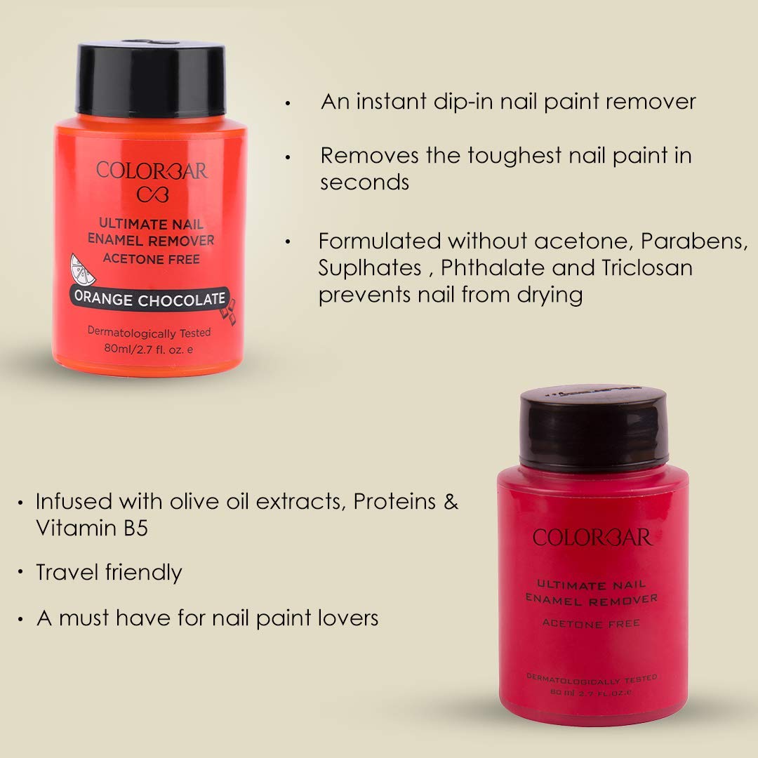 Colorbar - Ultimate Nail Enamel Acetone Free Remover (80ml)