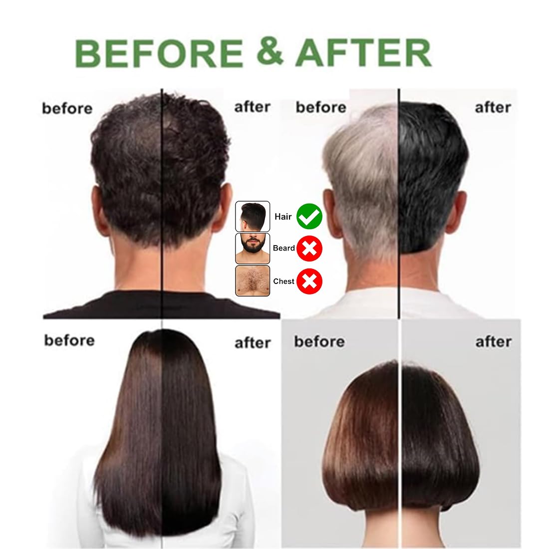 Adbeni Fruit Vineger Gel Hair Color, Black | Natural Hair Dye for Men & Women | No Ammonia | Long-Lasting, Gentle on Scalp | 500ml Black Black 500 ml (Pack of 1