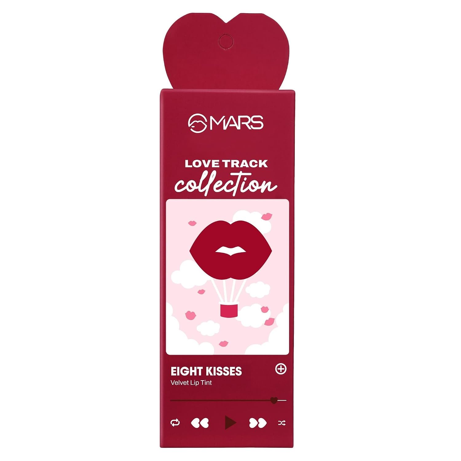 MARS Love Track Velvet Lip Tint (2.8ml) (EIGHT KISSES) | Velvet Matte Finish | Non-Sticky & Lightweight | Highly Pigmented | Comfortable Wear