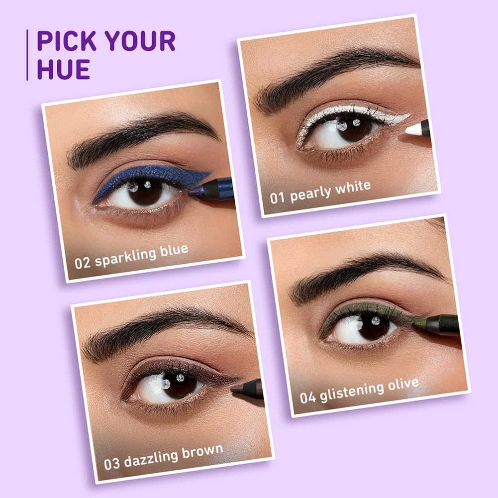 Plum Naturstudio Glitzy Gel Shimmery Eyeliner - 02 Sparkling Blue