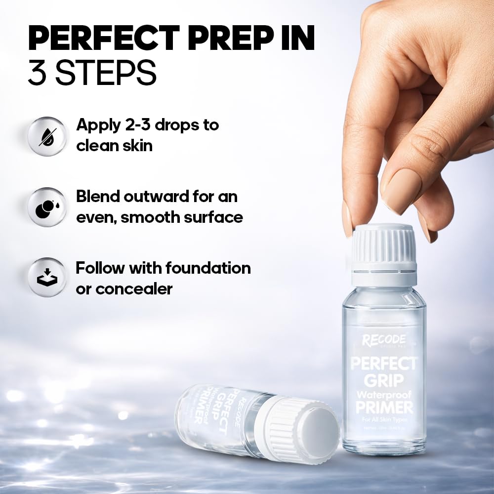Recode Studio Perfect Grip Waterproof Primer for All Skin Types, 12 ml