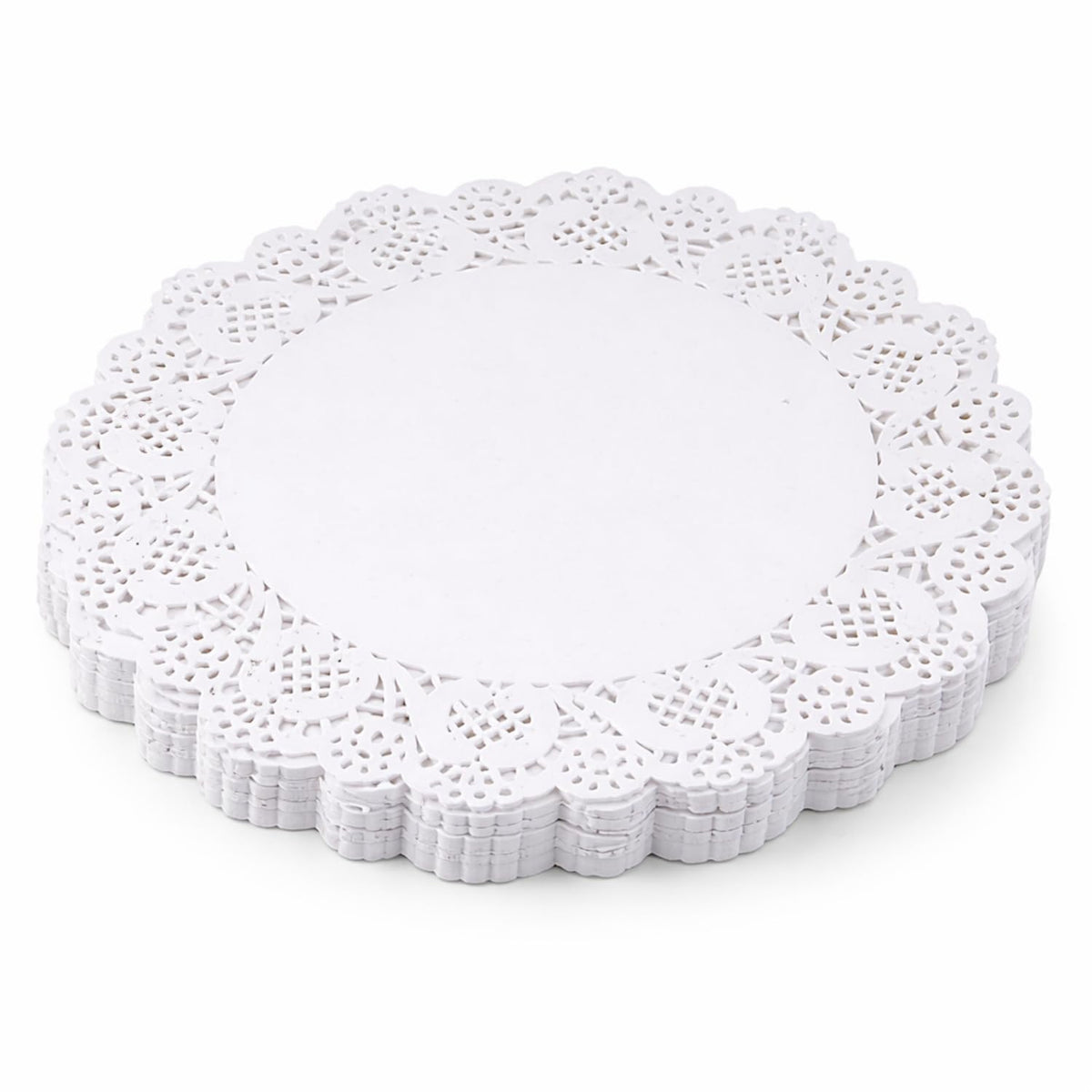 Sakoraware Paper Lace Doilies (Pack of 100pcs, 7.5 inch) Vintage Coasters Placemats Craft Table Cake Decoration Liner for Wedding | Birthdays Parties | Table Ma