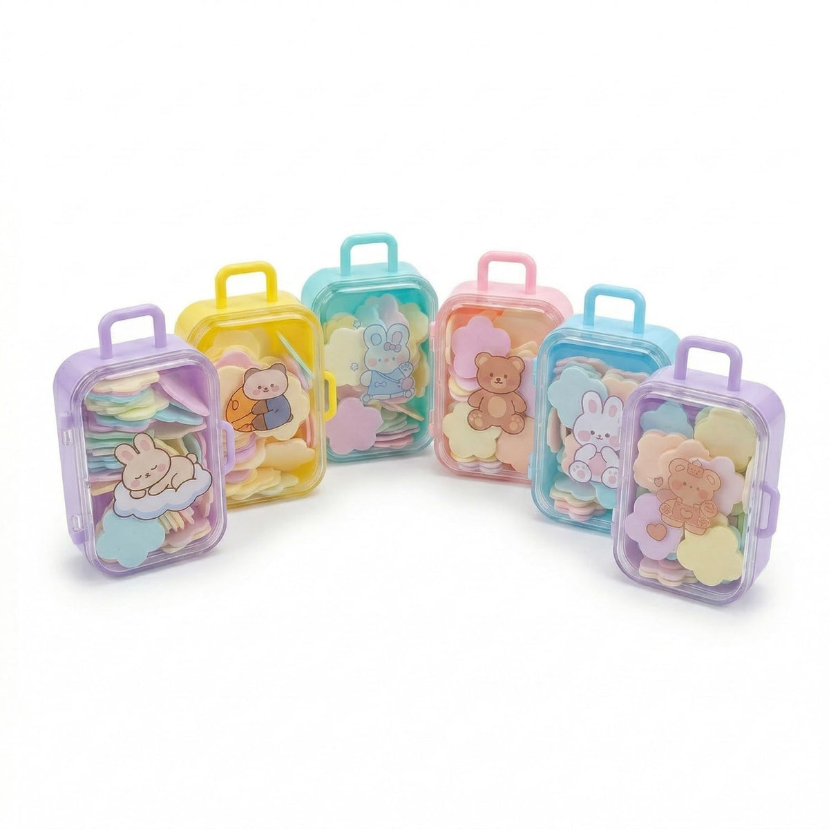 Smizzy Portable Cute Leaves Paper Soap Sheets with Carry Case Pack of 6 | Travel Scented Disposable Stylish Hand Wash for Kids Adults School Picnic & Outdoor In
