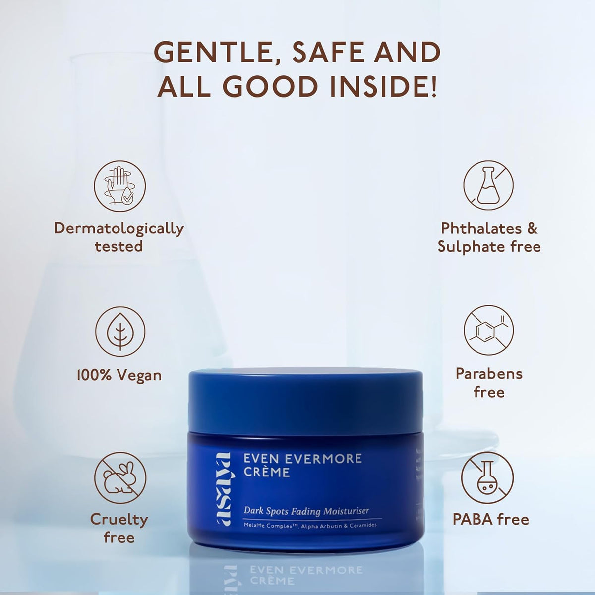 Asaya Ceramides Moisturizer with Alpha Arbutin | Dark Spots & Acne Marks Removal Cream | Barrier Repair & Deep Hydration, Lightweight, Non-Greasy & Fast Absorbi
