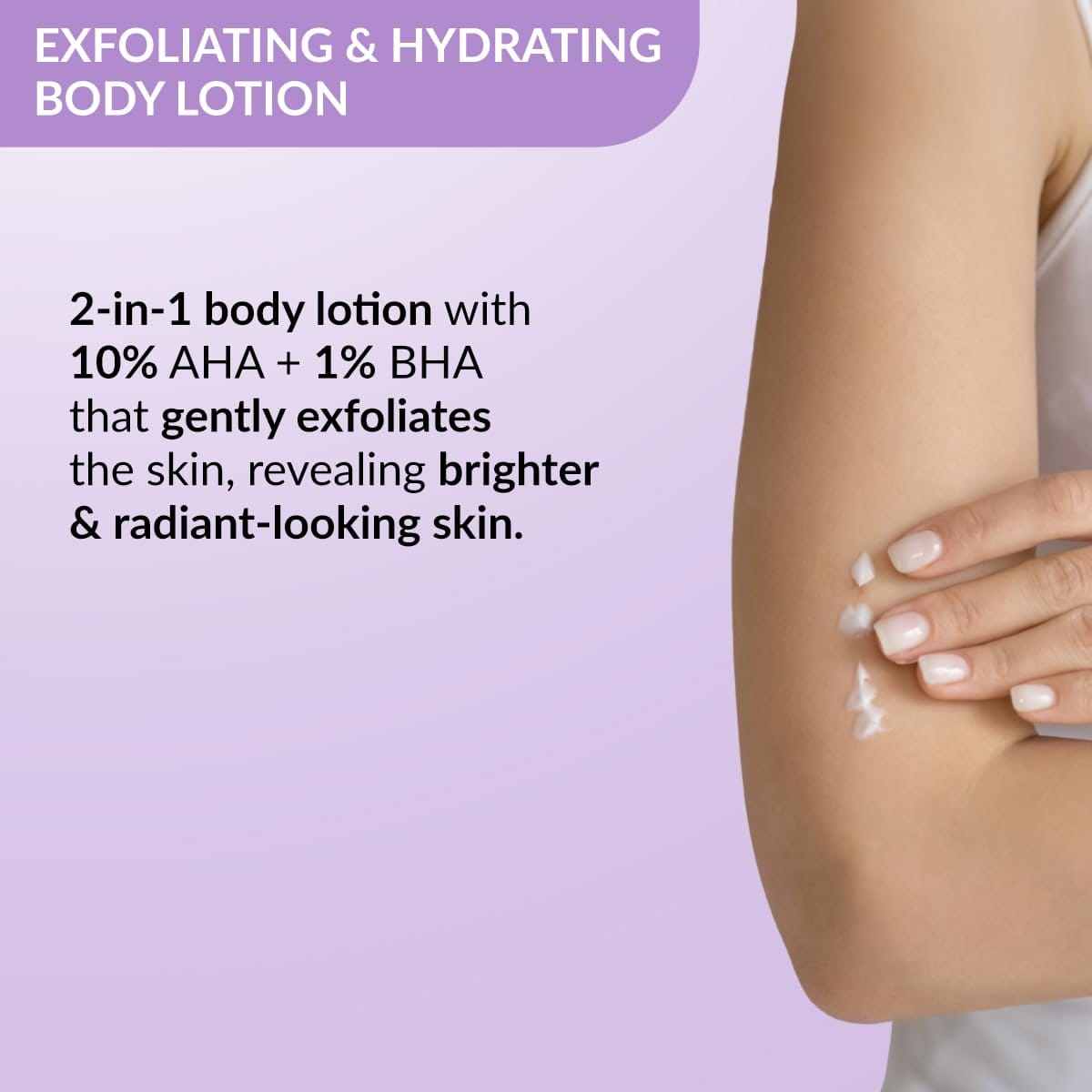 Fixderma - Durave 10% AHA + 1% BHA Deep Exfoliating Body Lotion with Lactic & 1% Salicylic Acid | Body Exfoliator | Body Lotion for Women & Men | Moisturizer fo