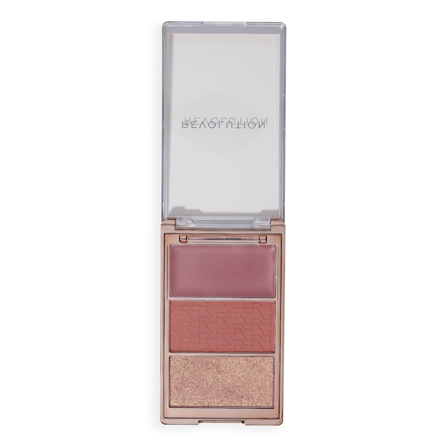 Revolution Blush Icon Palette- Aura Points Rose | Cream‑Matte‑Shimmer Trio with Hyaluronic Hydration | Highly Pigmented & Buildable | Long‑Lasting Flush for Indian Skin Tones- 9.8g