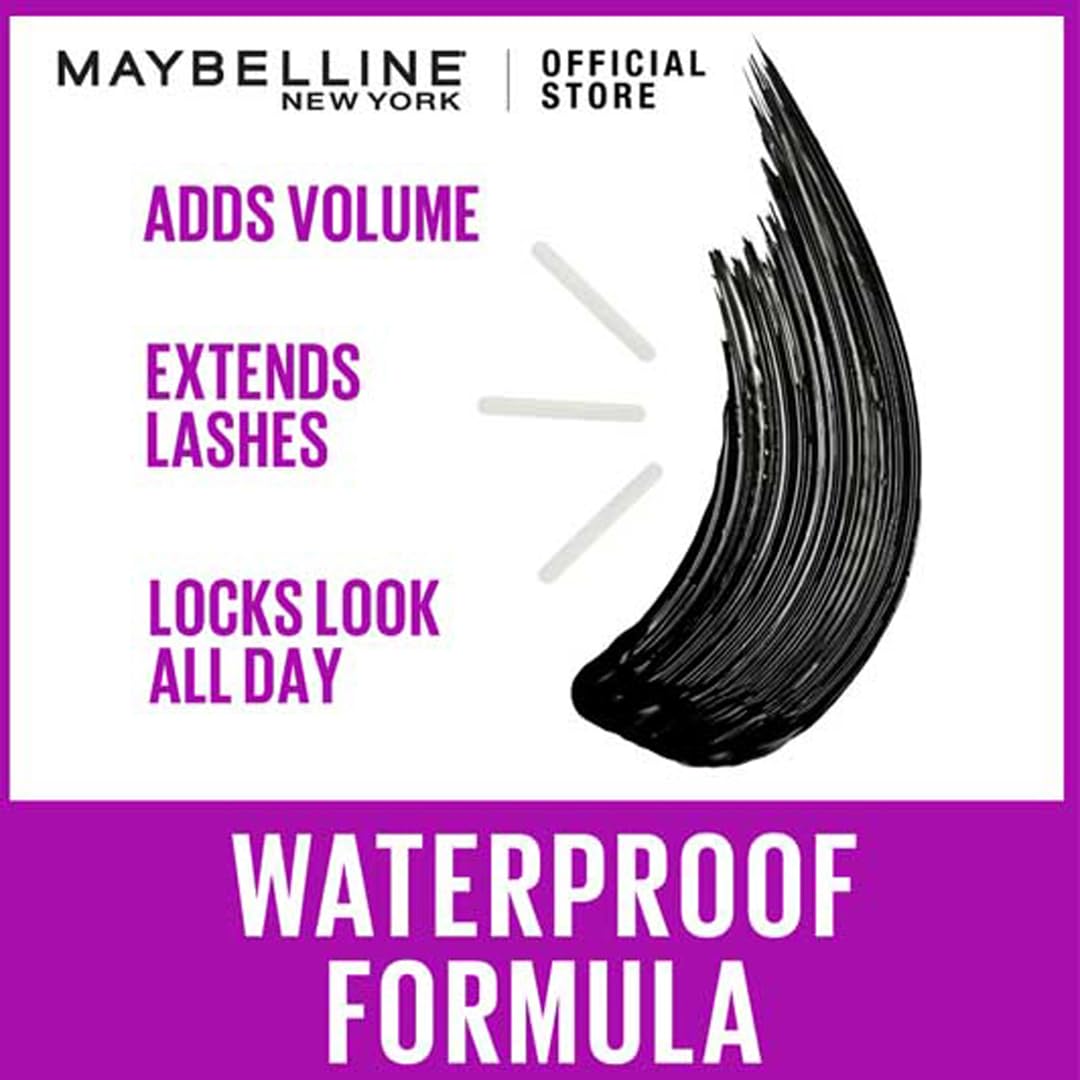 Maybelline New York Mascara, No Clumps, Transfer-proof, Volumizing, Falsies Lash Lift, Black, 8.6 ml