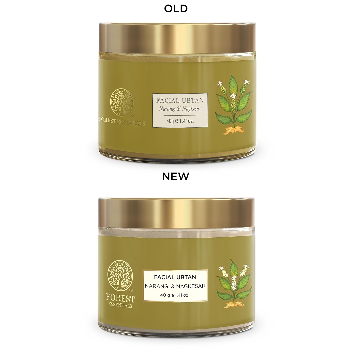 Forest Essentials Facial Ubtan Narangi & Nagkesar | Ayurvedic Face Scrub | For Normal to Oily Skin | Brightens Skin & Reduces Tan