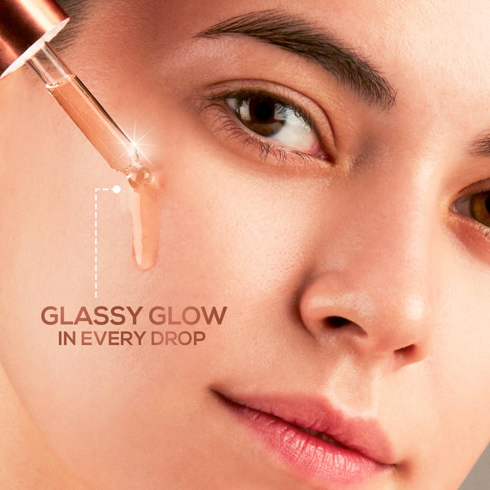 RENEE Glass Glow Pre Makeup Oil Primer 10ml| Non Sticky, Smoooth Finish| Hydrates, Repairs & Nourishes Skin| Adds Natural Glow to the Skin (Pack of 2) 10 ml (Pa
