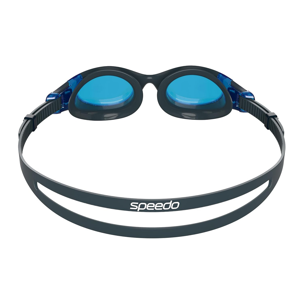 Speedo Unisex Adult Hydrosity 2.0 Anti Fog Coated Lens Swim Goggles | 100% UV Protection |Super Soft Seal Grey & Blue 1SZ
