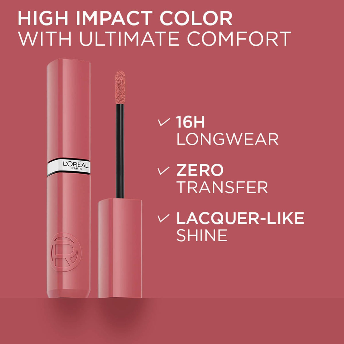 L'Oreal Paris Infallible Laque Resistance Lipstick, 635 Worth It Medium 635 Worth It Medium 4 ml (Pack of 1)