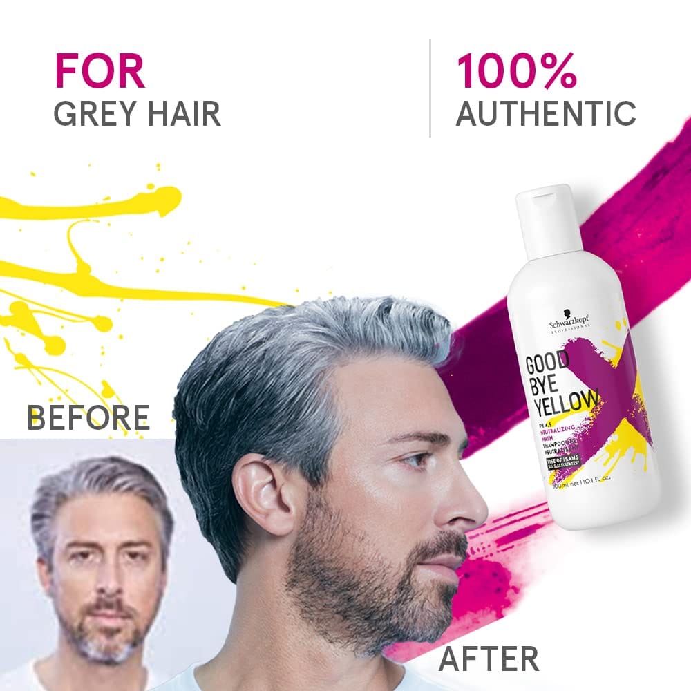 Schwarzkopf - Goodbye Yellow Neutralising & Anti-Yellow Sulfate Free Purple Shampoo (300mL)
