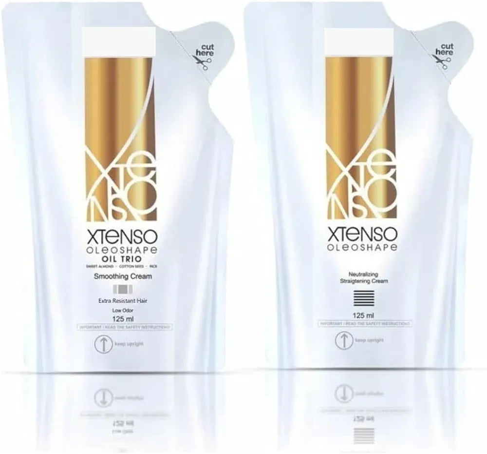 Loreal Paris Proffessional Loreal Professional Paris X-Tenso Oleoshape Smoothing Extra Resistant Hair Straightening with Neutrilizer 125ml 2 pck