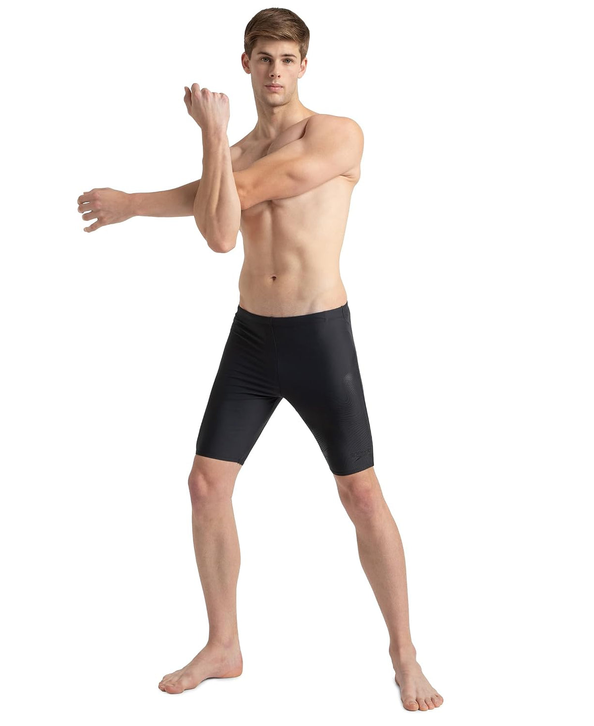 Speedo Men Endurance10 Tide Print Sports Gala Logo Jammer - Oxid Grey & Black 2XL