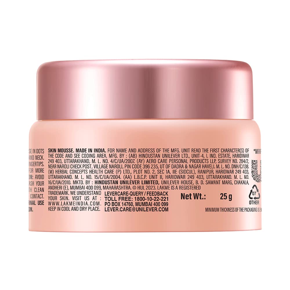 Lakme 9 to 5 CC Mousse Beige 25gm|| Light Face Makeup with Natural Coverage|| SPF 30 25 g (Pack of 1)