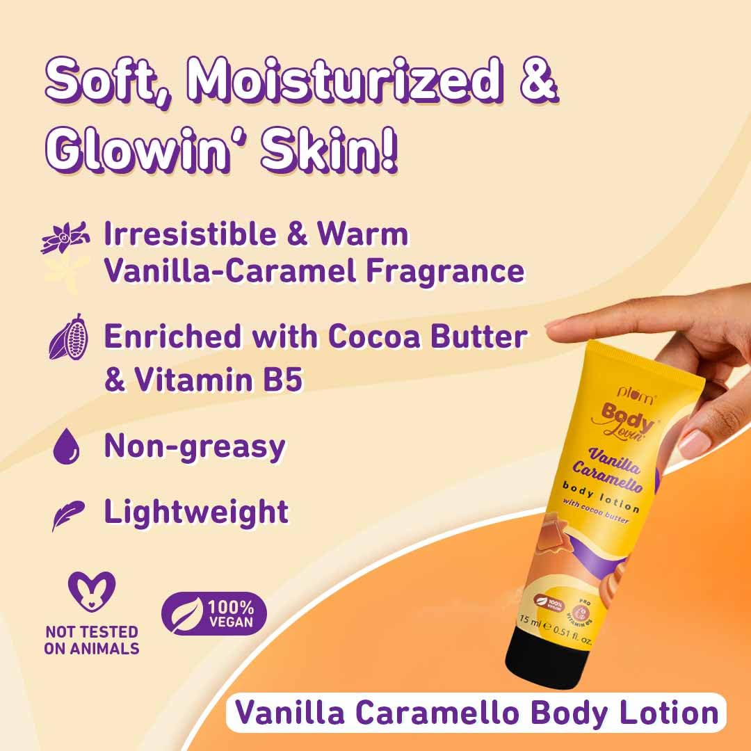 Plum Unisex Head To Toe Travel Kit | Hawaiian Rumba Shower Gel | Coconut Milk & Peptides Shampoo | Vanilla Caramello Body Lotion | Travel Friendly Personal Care