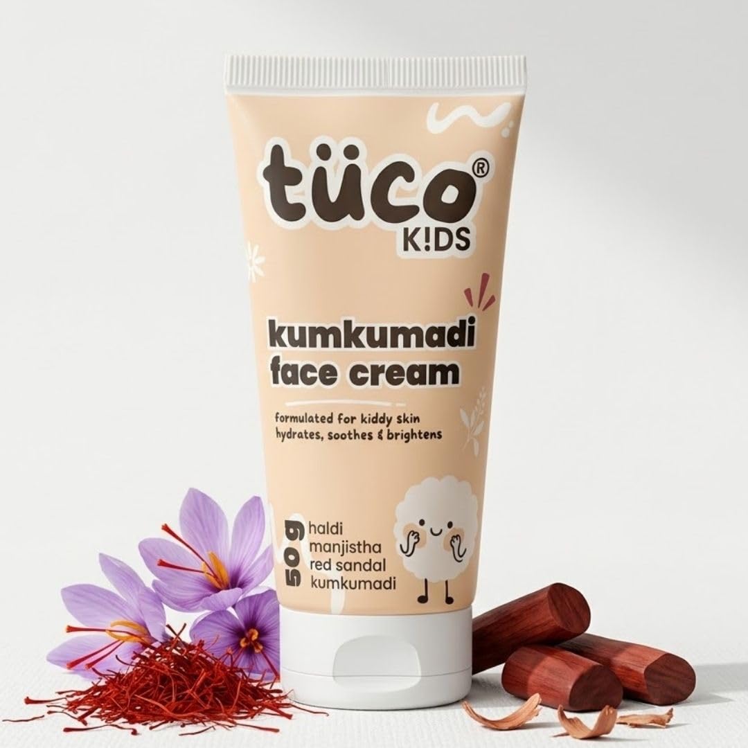 Tuco Kumkumadi Face Cream for Kids, With Turmeric for Brightening Skin -50g Face Cream 50 g (Pack of 1)
