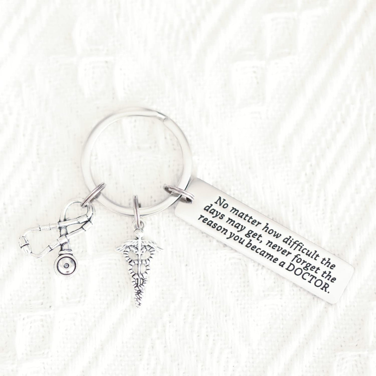 Doctor Keychain Gifts for Men Women Male Woman Friends Keychains Doctor Key Chain No Matter How