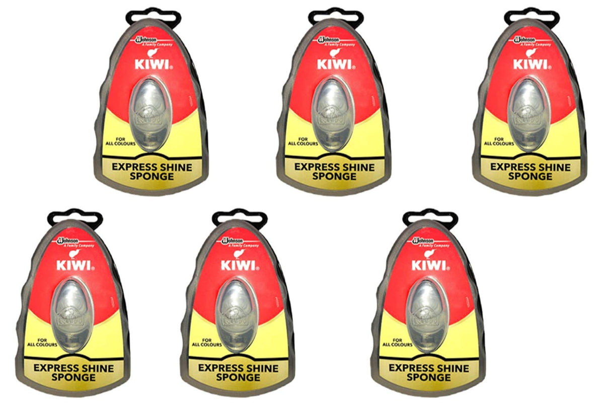 Kiwi Kiwi Express Shoe Shine Sponge, Neutral, 0.2 fl oz (pack of 6)